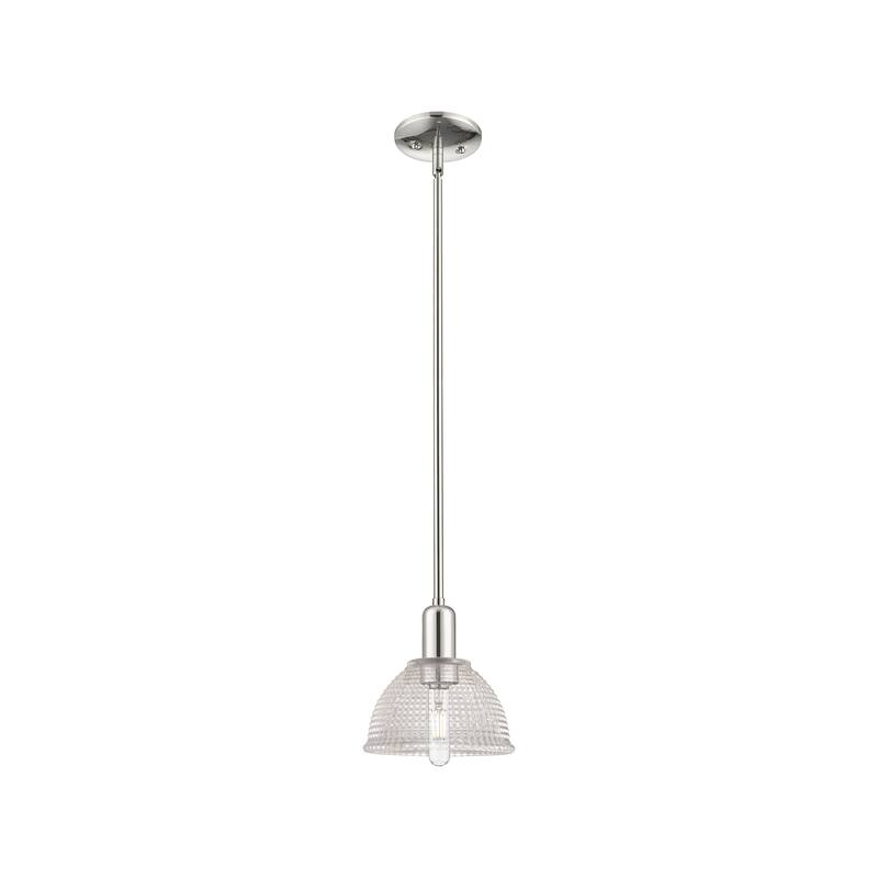 Innovations Lighting Endless Possibilities Arcadia - Arietta - 1 Light 8" Stem Hung Mini Pendant - Polished Nickel
