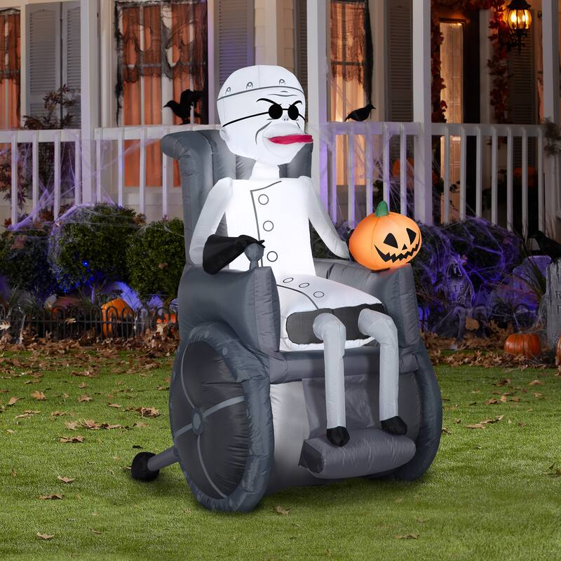 Gemmy Airblown Dr. Finkelstein Disney, 5.5 ft Tall, Black
