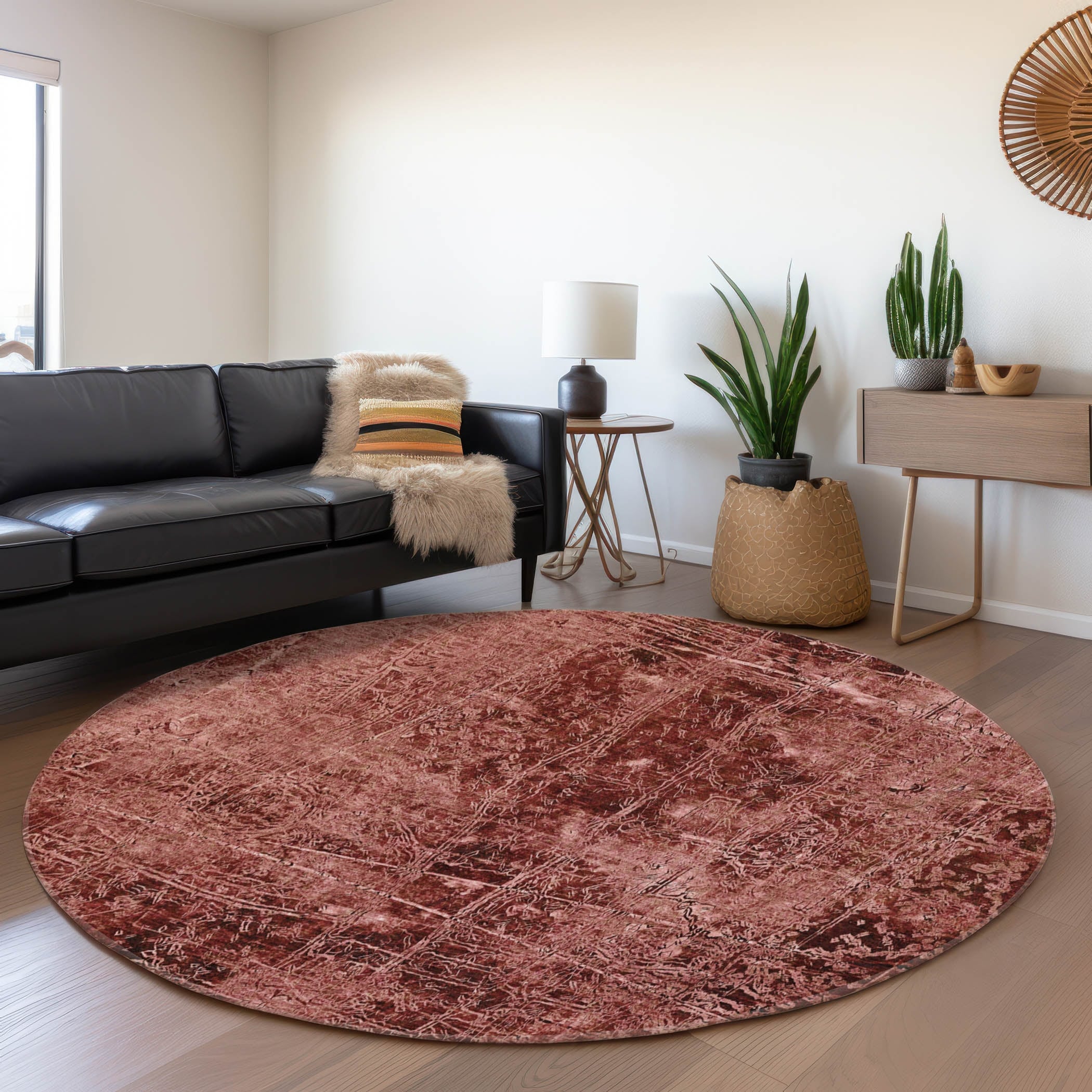 Premium Washable Super Soft Solid Abstract Mayfield Rug