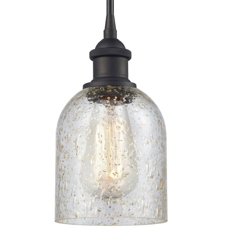 Innovations Lighting Caledonia 5" Wide Mini Pendant - Oil Rubbed Bronze / Mica