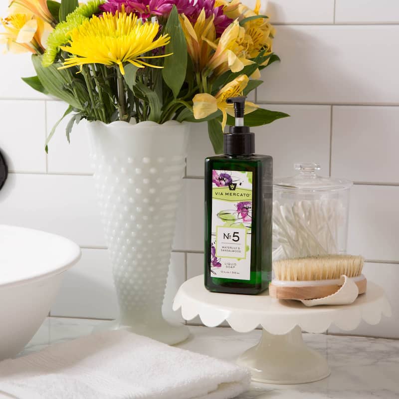 Via Mercato Liquid Hand Soap No 5 - Waterlily & Sandalwood
