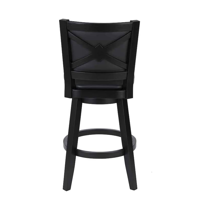 Broodmoor Brown Swivel Wood Stool
