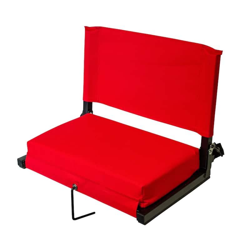 Outdoor Leisure Products 18" Folding Stadium chair in red