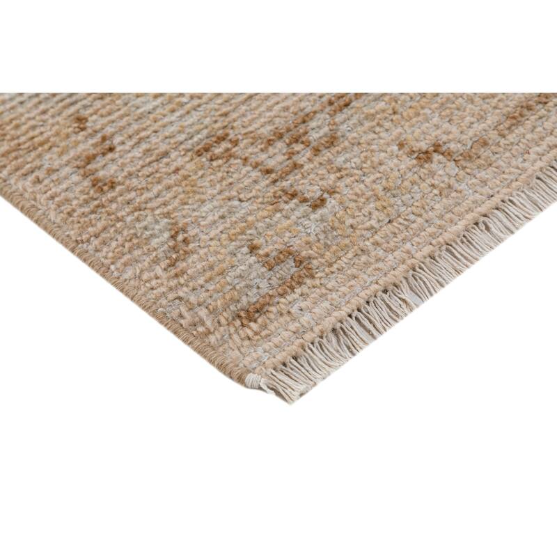 Terra by Obeetee Sienna Tracy Neutral Rug - Lavender/Ivory - 2'6" x 8'