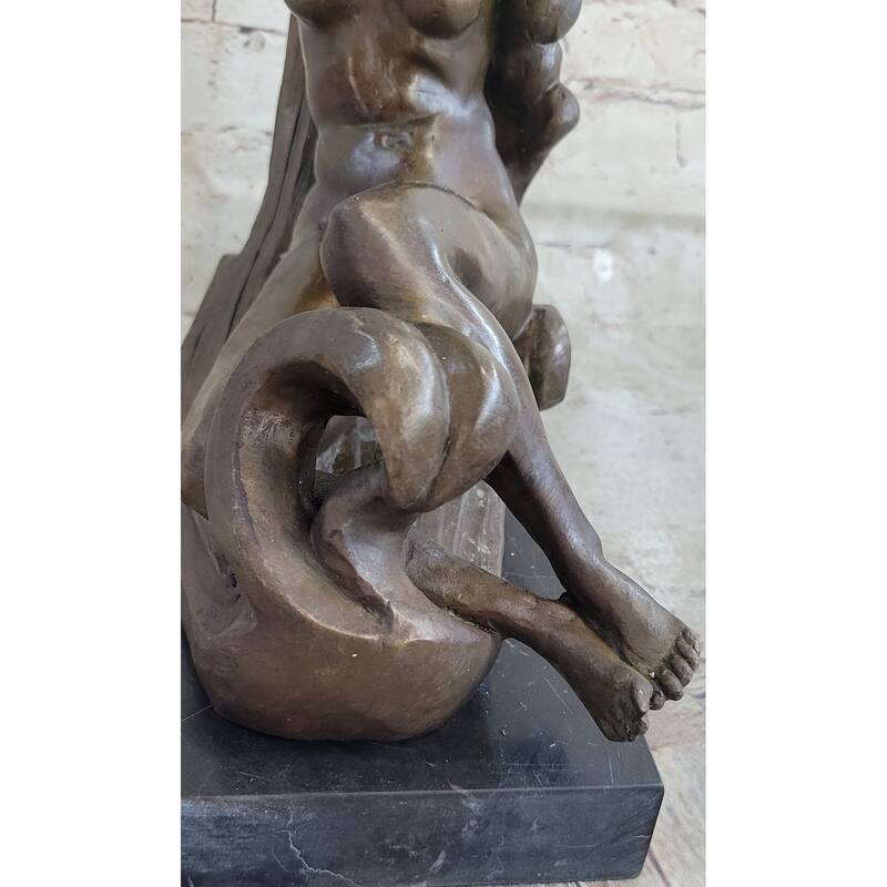 Handmade Hot Cast Venus Resting On Moon By Reiner 100 Percent Genuine Bronze Sculpture