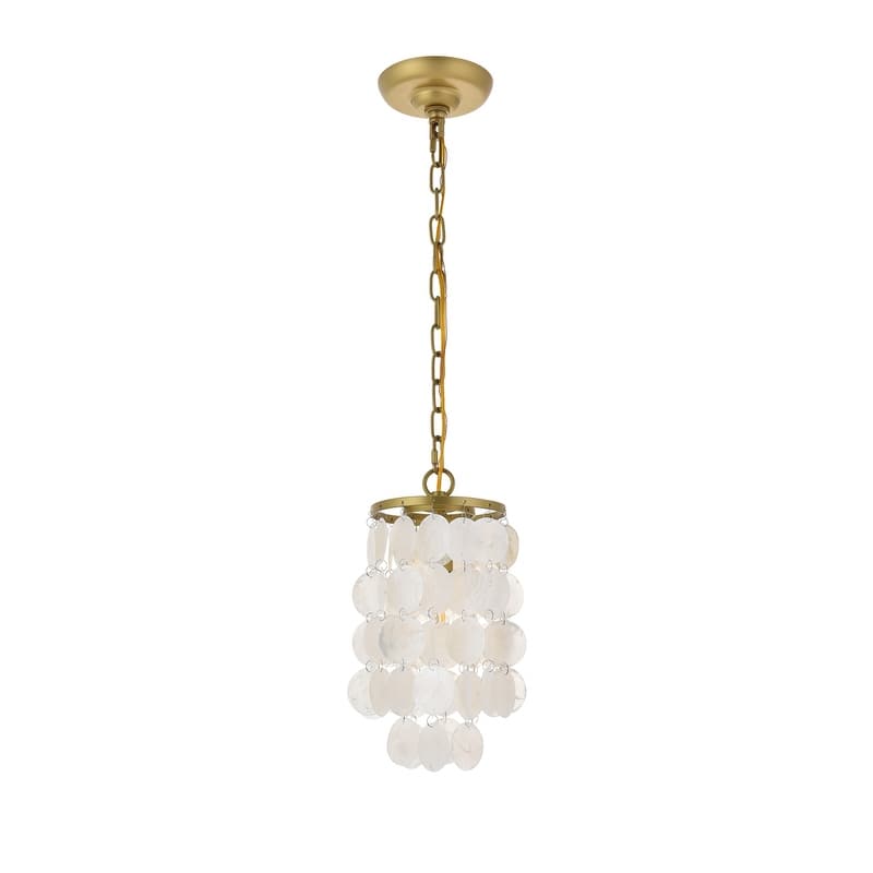 Selene 1 light Brass Pendant