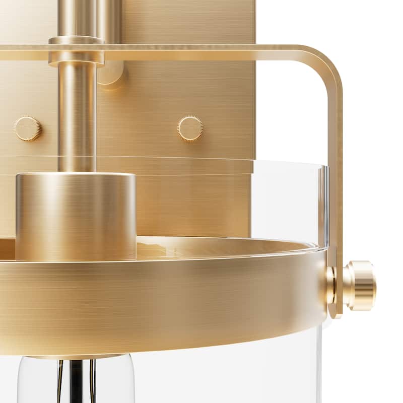 Hunter Karloff 1 Light Wall Sconce - Rustic, Glam, Transitional