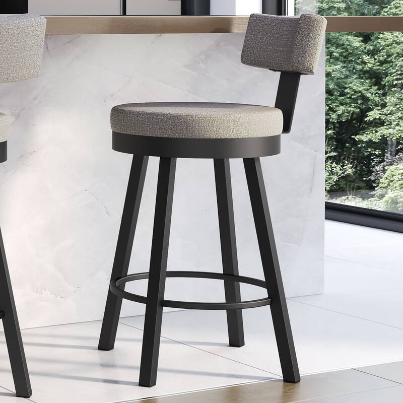 Amisco Morgan Swivel Counter and Bar Stool