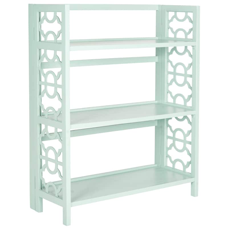 SAFAVIEH Henka Low Black Bookshelf - 33.5" x 13.4" x 42.5" - 34Wx13Dx43H