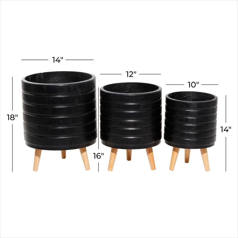 MgO Contemporary Planter (Set of 3) - S/3 14", 16", 18"H