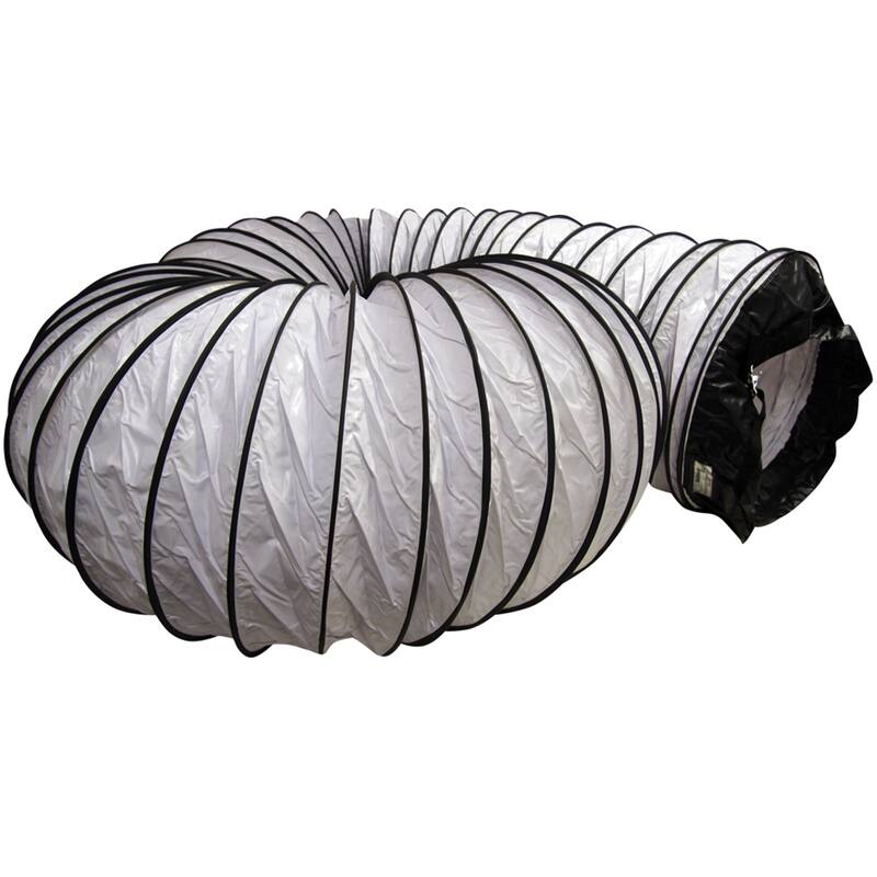 Rubber-Cal "Air Ventilator White" Ventilation Duct Hose (Fully Stretched), 20-Inch by 25-Feet - 20x300