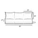 preview thumbnail 24 of 49, Sorra Home Sunbrella Outdoor Deep Seating Sofa Pillow and Cushion Set