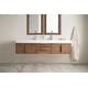 preview thumbnail 3 of 13, James Martin Vanities Mercer Island 72" Double Vanity, Latte Oak with Brushed Nickel Hardware