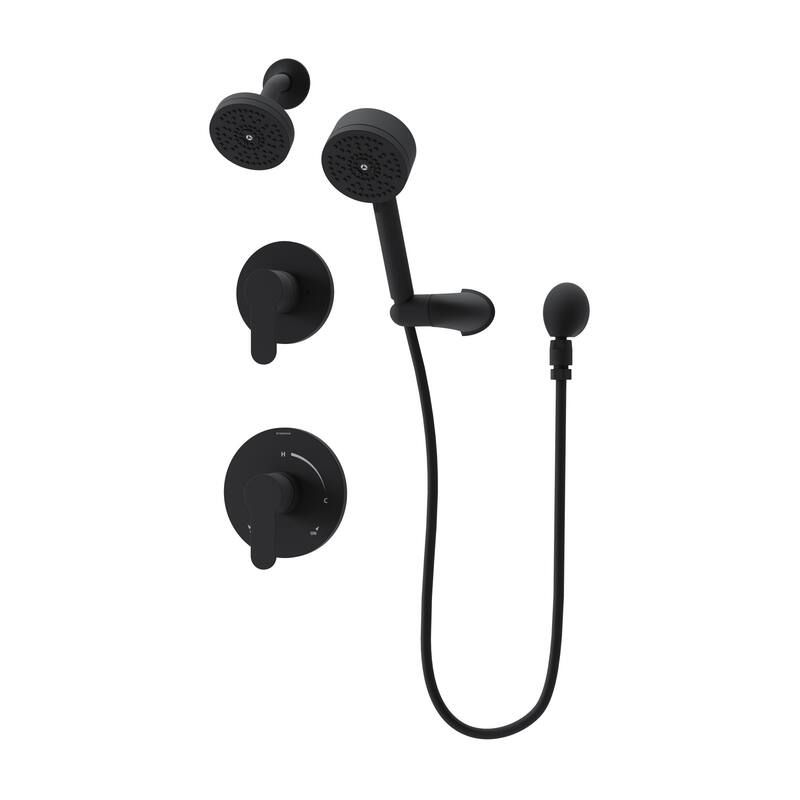 Symmons 679515TRM Identity HydroMersion Pressure Balanced Shower - Matte Black