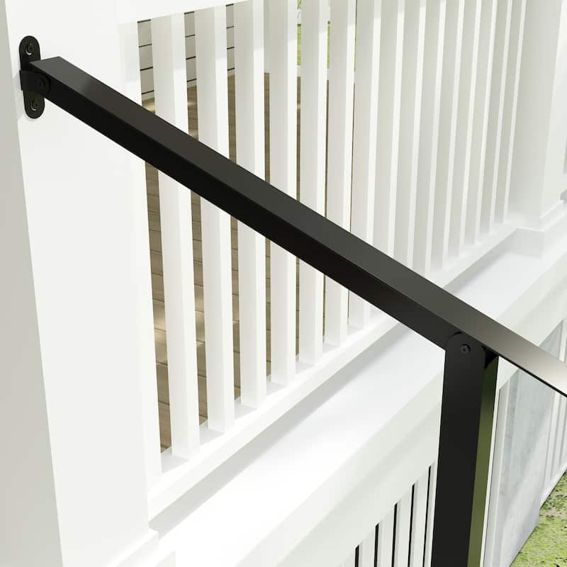 Duty Wrought Iron Outdoor Handrail Safety Rail for Steps, Porches