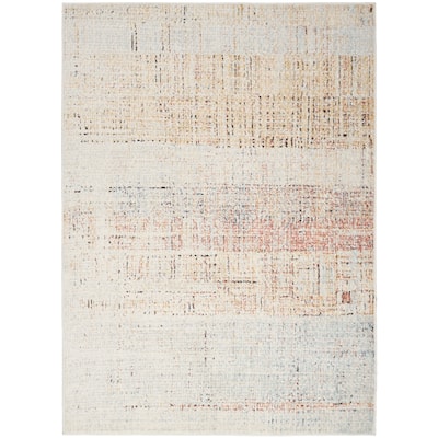 Nourison Motion Indoor only Multicolored Abstract Area Rug - 5' 3" x 7'