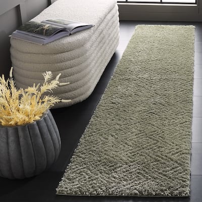 SAFAVIEH Tahoe Shag Nieki Geometric 1.2-inch Thick Rug