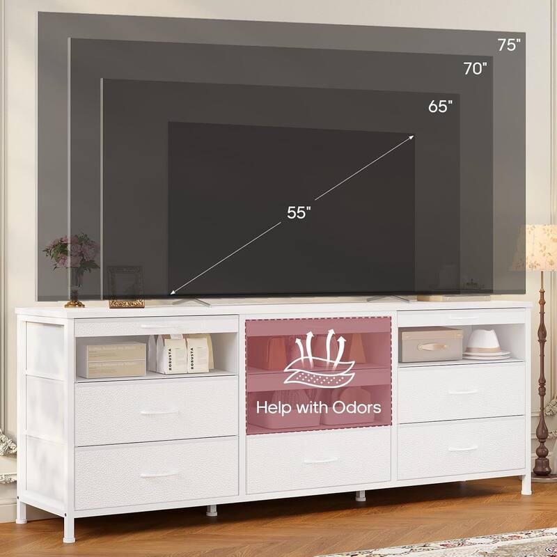9-16 Drawer Dresser Fabric Storage Chests of Drawers Metal Frame