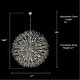 preview thumbnail 18 of 34, Starburst Chandelier 47" Wide Crystal Lighting Fixture