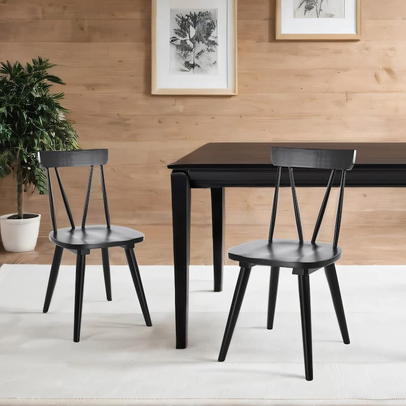 Windsor 17.4" Wide Wooden Dining Chairs