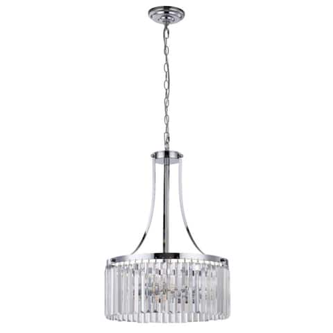 Catalina 3 Light Crystal Foyer Chandelier Pendant Light