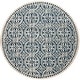 preview thumbnail 65 of 87, SAFAVIEH Handmade Cambridge Myrtis Modern Moroccan Wool Area Rug 4' Round - Navy Blue/Ivory - Round