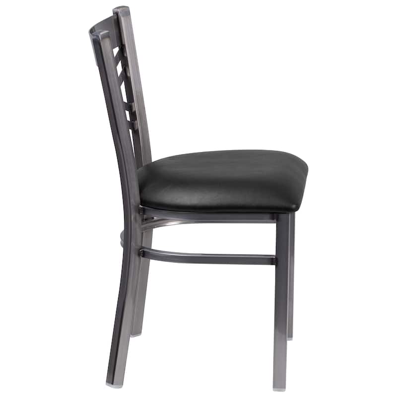Steel X-back Restaurant Chair - 16.5"W x 17"D x 32.25"H