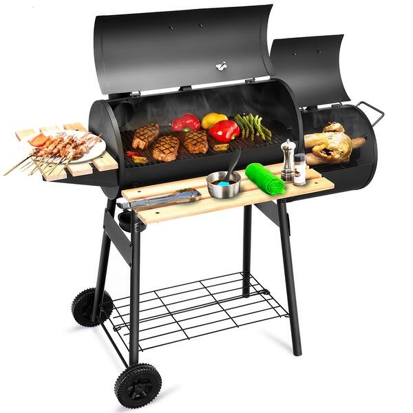 Shop Costway Charcoal Grill Bbq Barbecue Pit Patio Backyard Meat