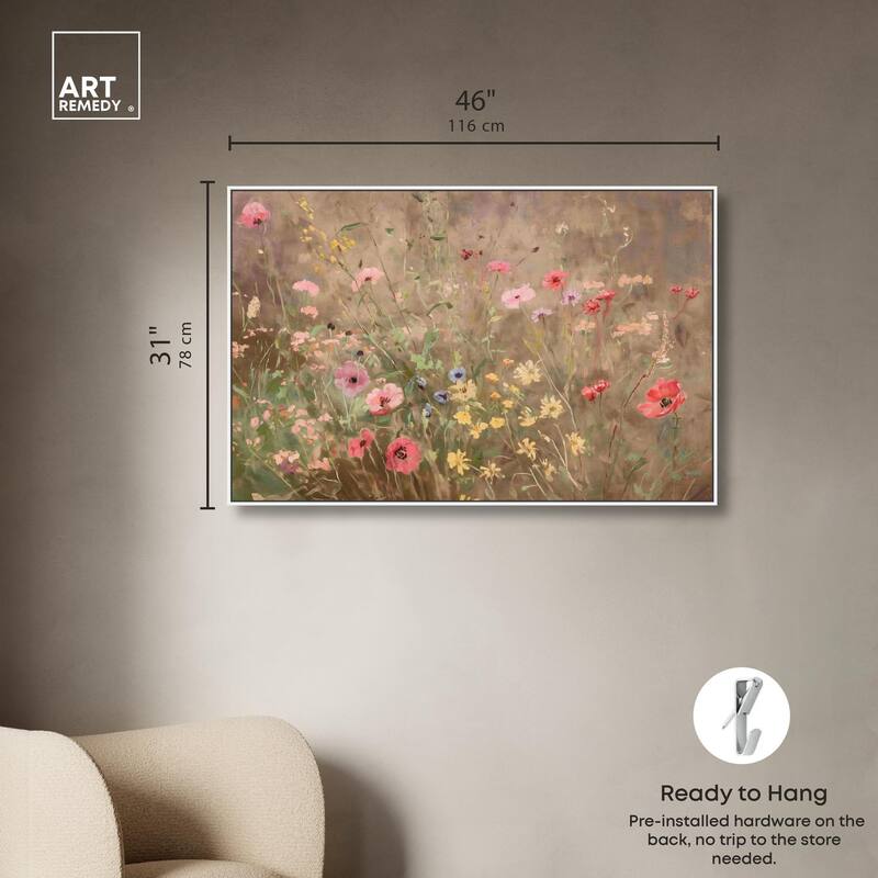 Wildflower Meadow Canvas by Art Remedy
