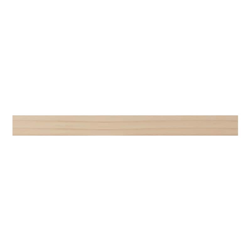 WM129: 7/16-in D x 11/16-in W x 96-in L Americraft Solid Hardwood Stain Grade Shoe Moulding