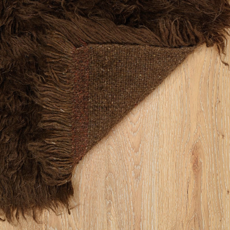 Linon Flokati Super Heavy Cocoa Area Rug (9' x 12') - 9' x 12'