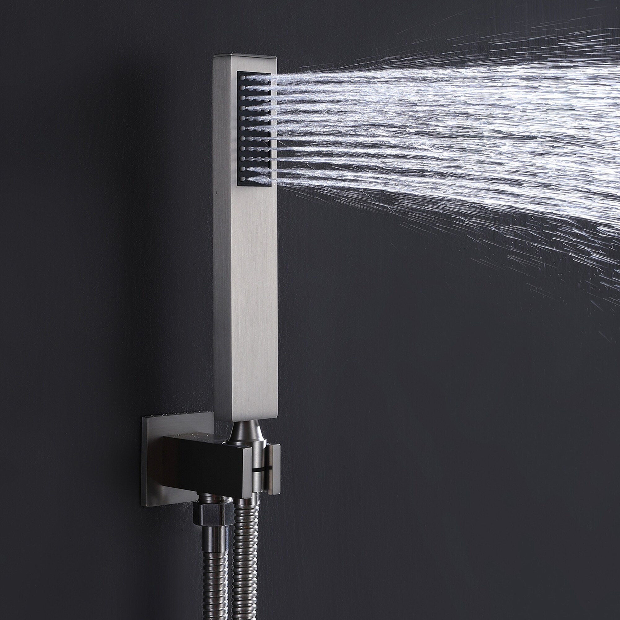 Concealed Square Two-Function Two-Handle Bathroom Shower Set