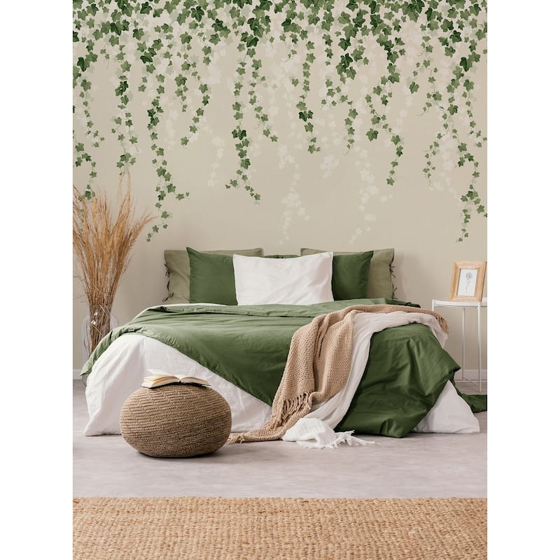 Trailing Ivy Green Wall Mural