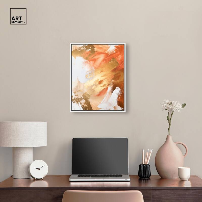 Golden Yellow Citrus Burst II Canvas by Art Remedy