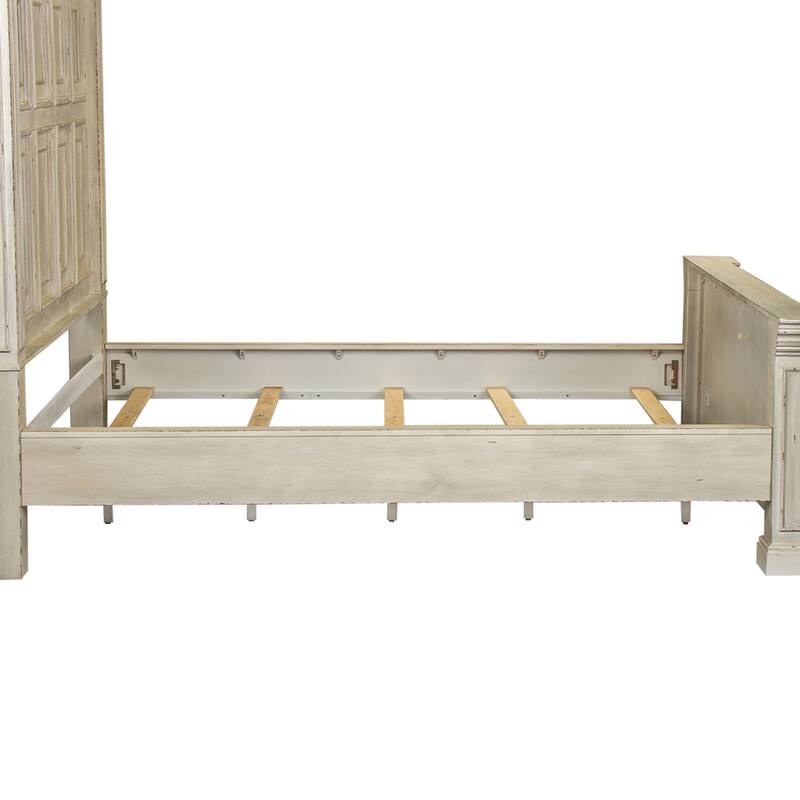Big Valley Whitestone Distressed King California Panel Bed