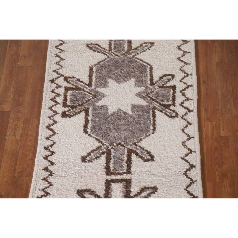Anatolian Turkish Runner Rug Handmade Wool Carpet - 3'0"x 11'8"