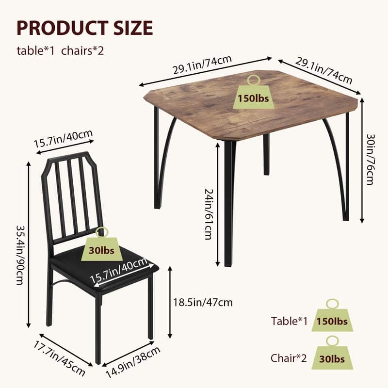 Corner dining table and chairs