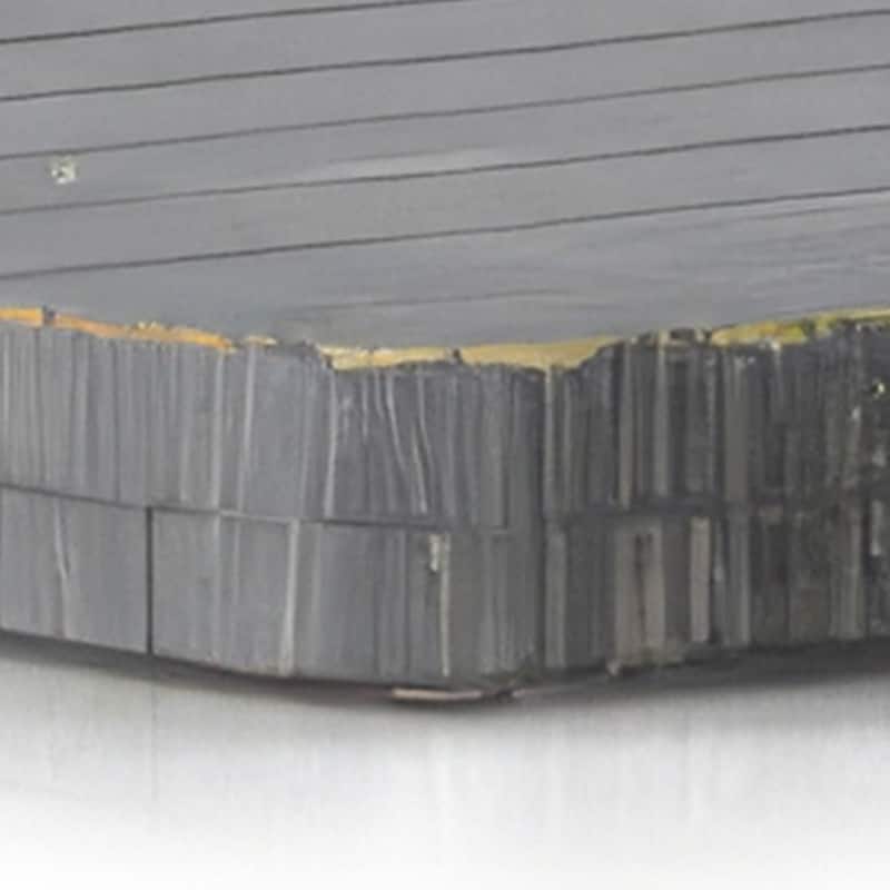 Rena Ottoman Tray with Metal Handles, 17 Inch Black Sand Mahogany Wood