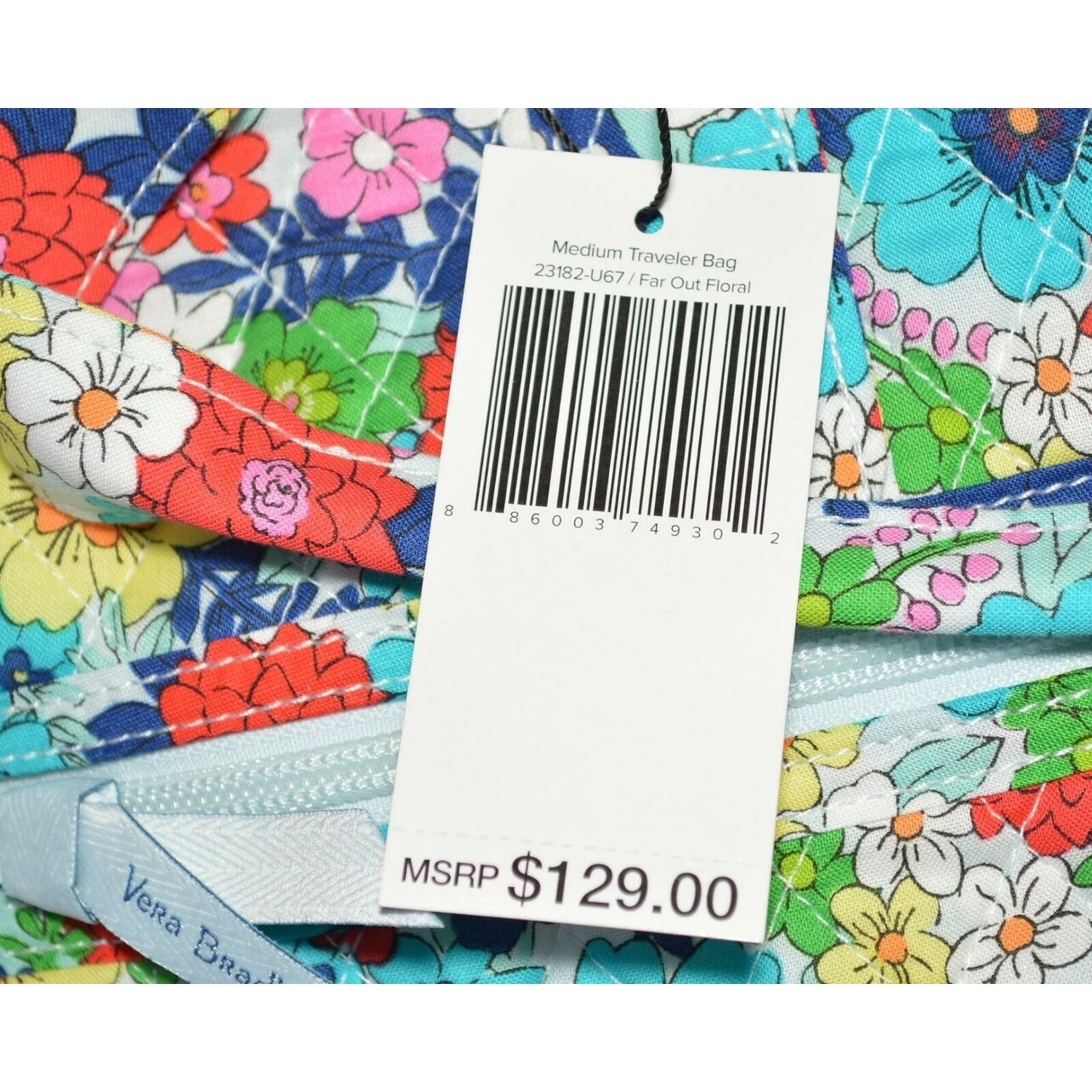 Vera Bradley Far Out Floral Vibrant Cotton Medium Travel Weekender Bag Overstock 34001554