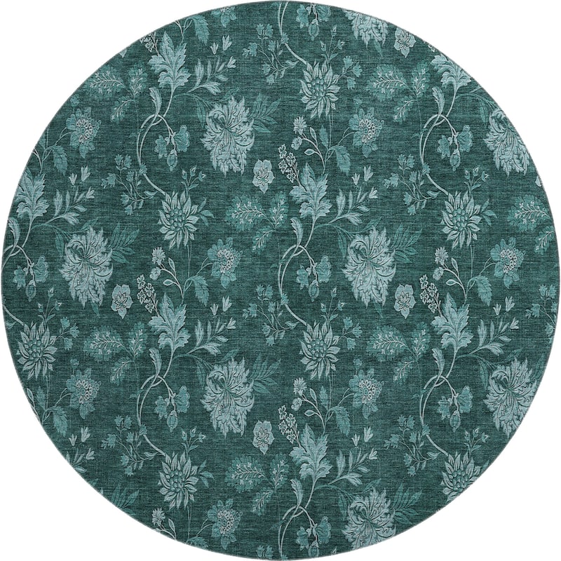 Premium Washable Super Soft Floral Borderless Mayfield Rug