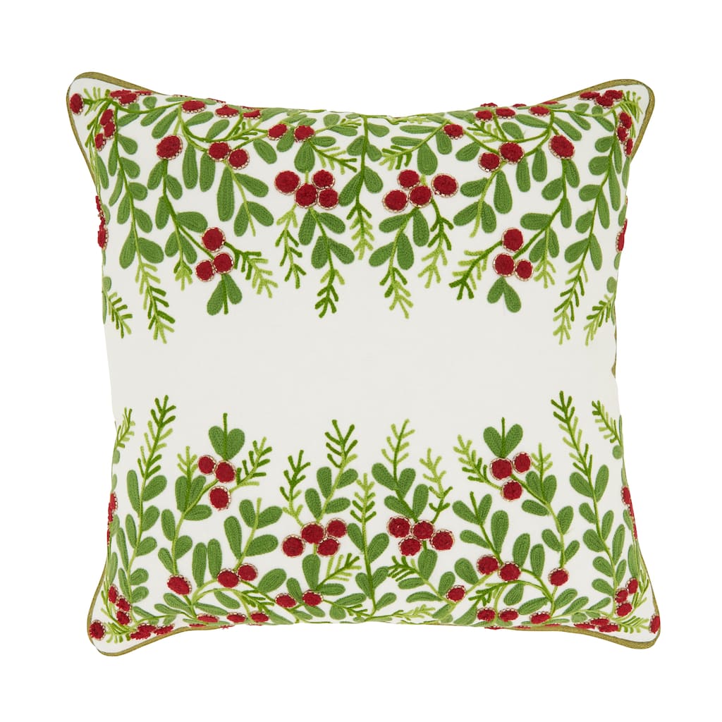 Red Berry Throw Pillow