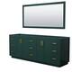 Option Green, Brushed Gold Trim, No Top