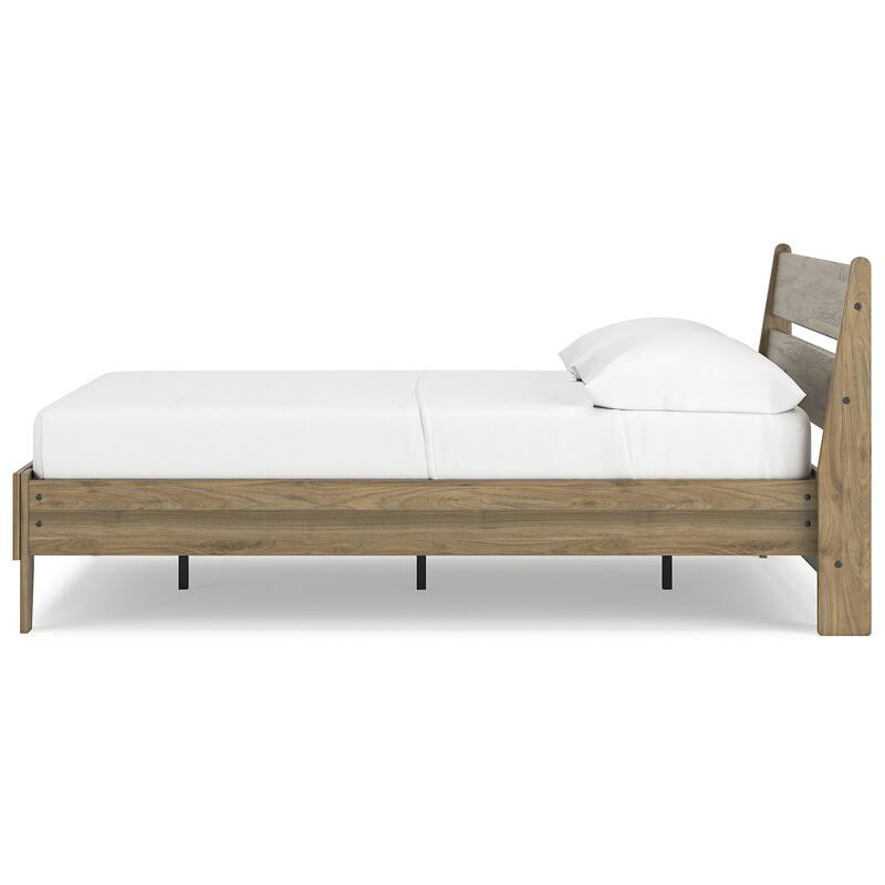 Signature Design by Ashley Deanlow Brown Platform Panel Bed