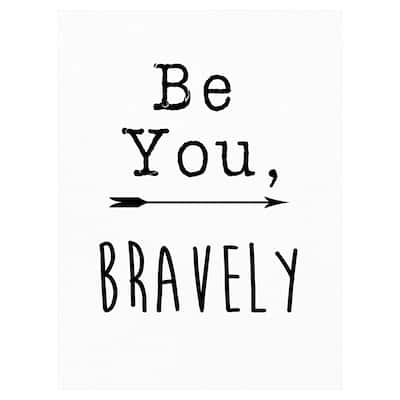 Be You Bravely Canvas Art Print