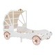 preview thumbnail 6 of 7, White+Pink Twin Princess Carriage Bed with Canopy