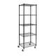 preview thumbnail 7 of 17, Seville Classics UltraDurable Commercial-Grade 5-Tier NSF-Certified Steel Wire Shelving with Wheels, 24" W x 18" D x 72" H