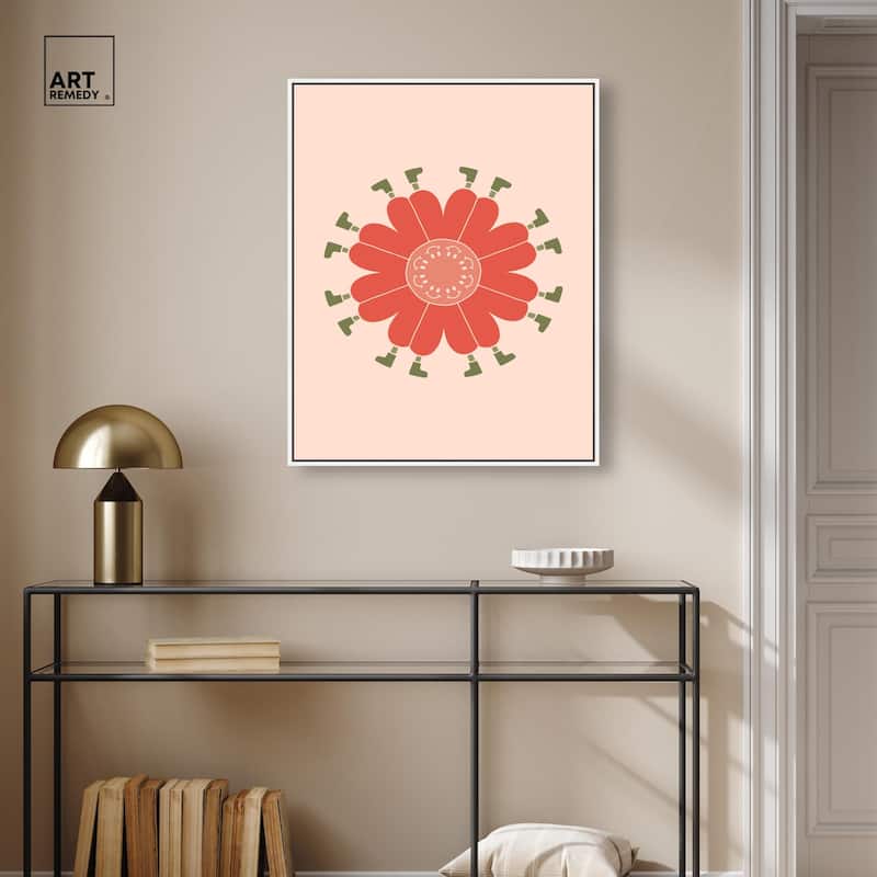 Walk in Floral Canvas by Art Remedy