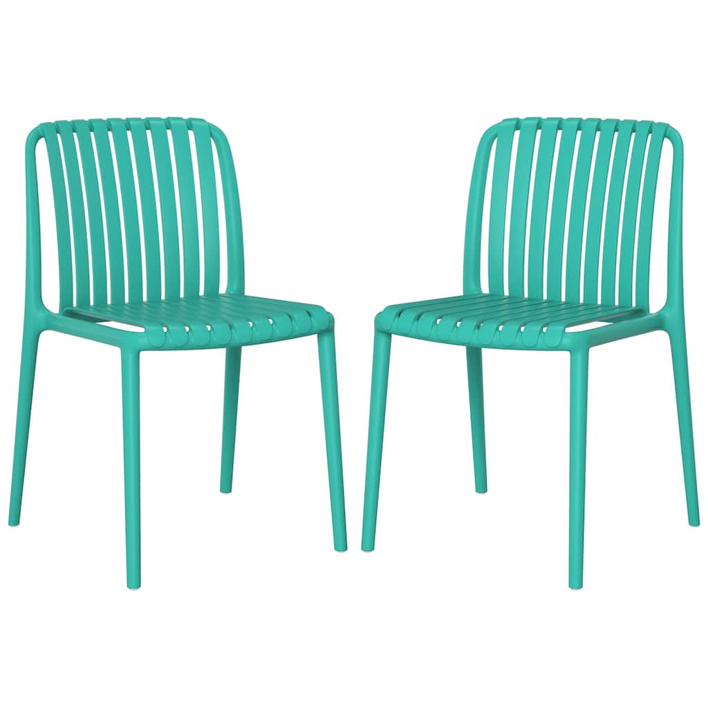 Frond and Form Outdoor Stacking Dining Side Chair (Set of 2)