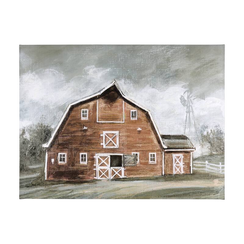 Old Barn IV (56 x 42) Canvas Art Print - Large