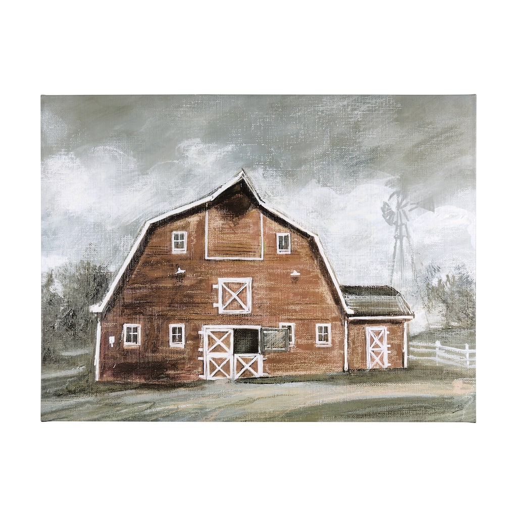 Old Barn IV (56 x 42) Canvas Art Print